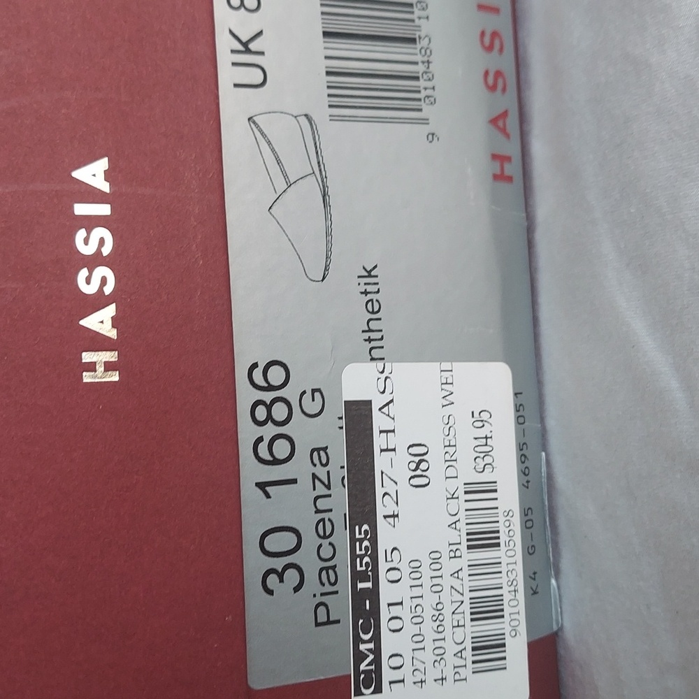 Hassia black comfort shoes Size 10 - Picture 7 of 8